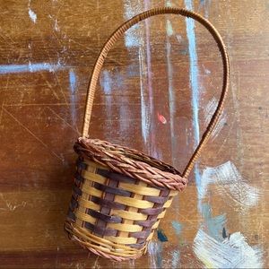 Vintage Wicker Woven Basket